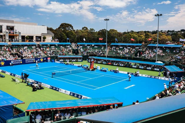 January 14, 2026, Melbourne, Victoria, Australia: Denis Shapovalov of Canada plays against Jordan Thompson of Australia on Day 2 of the 2026 Kooyong Classic Denis Shapovalov 1 - 2 Jordan Thompson Melbourne Australia - ZUMAs197 20260114_aaa_s197_011 Copyright: xChrisxPutnamx