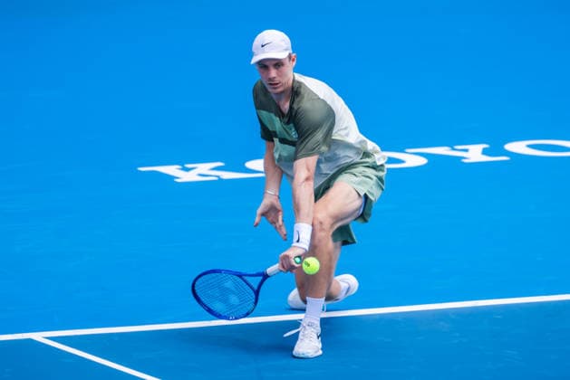 January 14, 2026, Melbourne, Victoria, Australia: Denis Shapovalov of Canada plays against Jordan Thompson of Australia on Day 2 of the 2026 Kooyong Classic. Denis Shapovalov 1 - 2 Jordan Thompson Melbourne Australia - ZUMAs197 20260114_aaa_s197_022 Copyright: xChrisxPutnamx