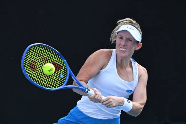 TENNIS AUSTRALIAN OPEN QUALIFYING, Storm Hunter of Australia in action against Lola Radivojevic of Serbia in the round 2 qualifying match ahead of the Australian Open tennis tournament at Melbourne Park in Melbourne, Wednesday, January 14, 2026. ( NO ARCHIVING, EDITORIAL USE ONLY MELBOURNE VICTORIA AUSTRALIA  Copyright: xJAMESxROSSx 20260114158032444133