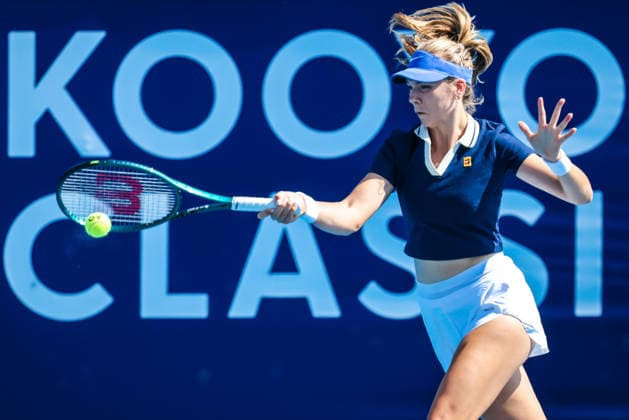 January 14, 2026, Melbourne, Victoria, Australia: MELBOURNE, AUSTRALIA - JANUARY 14 2026: Katie Boulter of Great Britain plays Elizabeth Mandlik of USA on Day 2 of the 2026 Kooyong Classic on January 14, 2026 in Melbourne, Australia. Melbourne Australia - ZUMAp121 20260114_zsp_p121_032 Copyright: xChrisxPutnamx