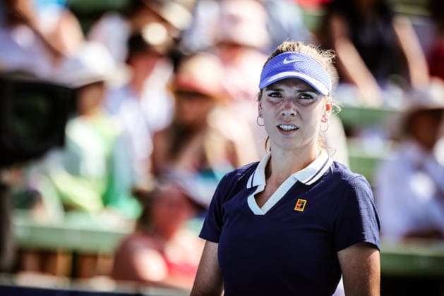 January 14, 2026, Melbourne, Victoria, Australia: MELBOURNE, AUSTRALIA - JANUARY 14 2026: Katie Boulter of Great Britain plays Elizabeth Mandlik of USA on Day 2 of the 2026 Kooyong Classic on January 14, 2026 in Melbourne, Australia. Melbourne Australia - ZUMAp121 20260114_zsp_p121_044 Copyright: xChrisxPutnamx