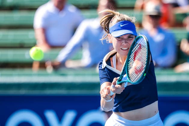 January 14, 2026, Melbourne, Victoria, Australia: MELBOURNE, AUSTRALIA - JANUARY 14 2026: Katie Boulter of Great Britain plays Elizabeth Mandlik of USA on Day 2 of the 2026 Kooyong Classic on January 14, 2026 in Melbourne, Australia. Melbourne Australia - ZUMAp121 20260114_zsp_p121_051 Copyright: xChrisxPutnamx