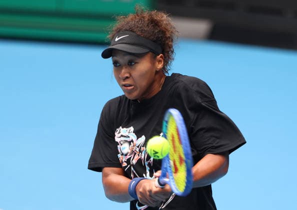 January 14, 2026, Melbourne, Victoria, Australia: NAOMI OSAKA of Japan during practise session before Australian Open, Melbourne, Australia. Melbourne Australia - ZUMAc278 20260114_zsp_c278_003 Copyright: xMarcinxCholewinskix