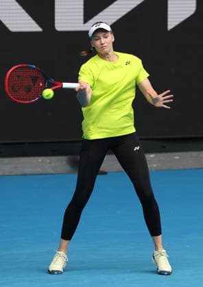 January 14, 2026, Melbourne, Victoria, Australia: JELENA RYBAKINA of Kazakhstan during practise session before Australian Open, Melbourne, Australia. Melbourne Australia - ZUMAc278 20260114_zsp_c278_018 Copyright: xMarcinxCholewinskix