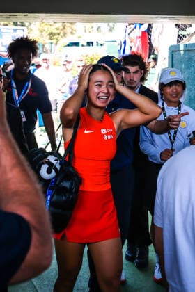 January 14, 2026, Melbourne, Victoria, Australia: MELBOURNE, AUSTRALIA - JANUARY 14 2026: Alexandra Eala of Phillipines after beating Donna VekiÄ¡ of Croatia on Day 2 of the 2026 Kooyong Classic on January 14, 2026 in Melbourne, Australia. Melbourne Australia - ZUMAp121 20260114_zsp_p121_057 Copyright: xChrisxPutnamx
