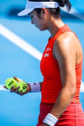 January 14, 2026, Melbourne, Victoria, Australia: MELBOURNE, AUSTRALIA - JANUARY 14 2026: Alexandra Eala of Phillipines plays Donna VekiÄ¡ of Croatia on Day 2 of the 2026 Kooyong Classic on January 14, 2026 in Melbourne, Australia. Melbourne Australia - ZUMAp121 20260114_zsp_p121_064 Copyright: xChrisxPutnamx