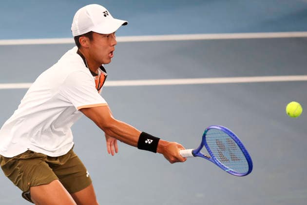 TENNIS ADELAIDE INTERNATIONAL, Rinky Hijikata of Australia in his match against Alejandro Davidovich Fokina of Spain during the Adelaide International at Memorial Drive Tennis Club in in Adelaide, Wednesday, January 14, 2026. ( NO ARCHIVING, EDITORIAL USE ONLY ADELAIDE SOUTH AUSTRALIA AUSTRALIA  Copyright: xMATTxTURNERx 20260114113551892879