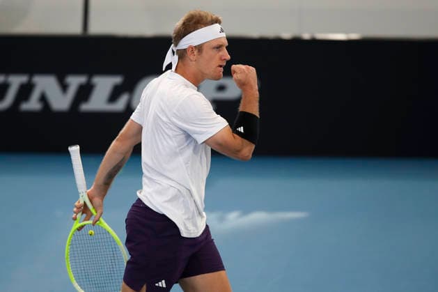 TENNIS ADELAIDE INTERNATIONAL, Alejandro Davidovich Fokina of Spain in his match against Rinky Hijikata of Australia during the Adelaide International at Memorial Drive Tennis Club in in Adelaide, Wednesday, January 14, 2026. ( NO ARCHIVING, EDITORIAL USE ONLY ADELAIDE SOUTH AUSTRALIA AUSTRALIA  Copyright: xMATTxTURNERx 20260114170305586167