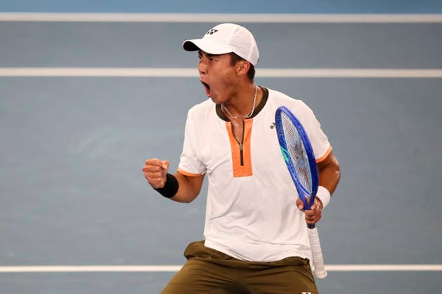TENNIS ADELAIDE INTERNATIONAL, Rinky Hijikata of Australia in his match against Alejandro Davidovich Fokina of Spain during the Adelaide International at Memorial Drive Tennis Club in in Adelaide, Wednesday, January 14, 2026. ( NO ARCHIVING, EDITORIAL USE ONLY ADELAIDE SOUTH AUSTRALIA AUSTRALIA  Copyright: xMATTxTURNERx 20260114142204928569