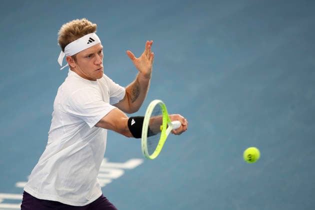 TENNIS ADELAIDE INTERNATIONAL, Alejandro Davidovich Fokina of Spain in his match against Rinky Hijikata of Australia during the Adelaide International at Memorial Drive Tennis Club in in Adelaide, Wednesday, January 14, 2026. ( NO ARCHIVING, EDITORIAL USE ONLY ADELAIDE SOUTH AUSTRALIA AUSTRALIA  Copyright: xMATTxTURNERx 20260114186711827331