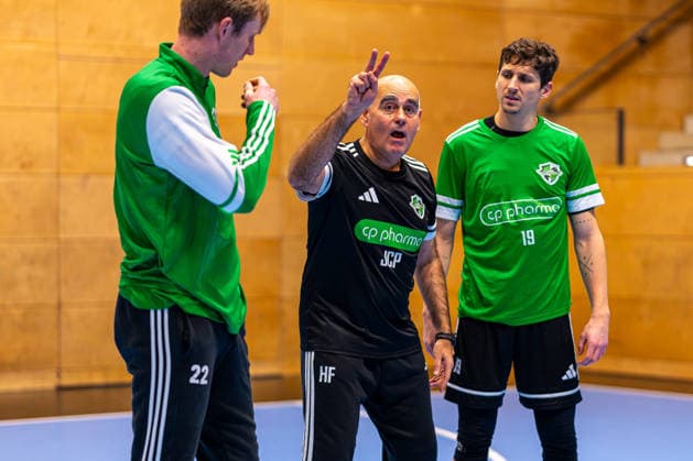 Marian Michalczik TSV Hannover Burgdorf, No. 22 Juan Carlos Pastor TSV Hannover Burgdorf, Coach Marius Steinhauser TSV Hannover Burgdorf, No. 19 v l , Training start TSV Hannover Burgdorf 13 01 2026, Hannover, GER , Copyright: xJanxGuentherx xTSVxHannover-Burgdorfx