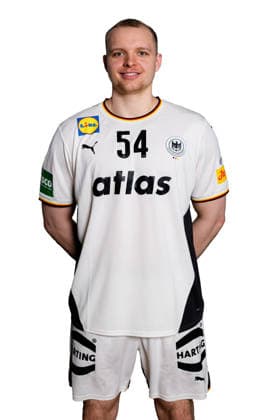Hannover Handball EM 2026 Germany Press conference Justus Fischer Germany Portrait Face Hannover Germany