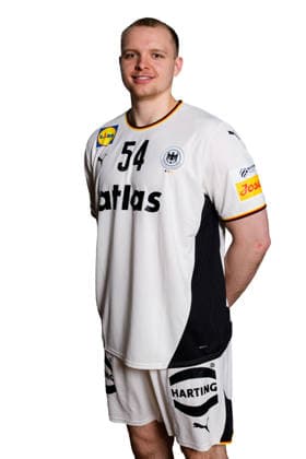 Hannover Handball EM 2026 Germany Press conference Justus Fischer Germany Portrait Face Hannover Germany