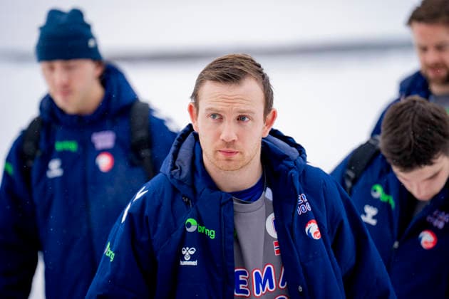 Handball European Championship Bekkestua 20260114 Sander Sagosen at the handball boys training in Nadderud arena before the European Handball Championship matches Photo Stian Lysberg Solum NTB Bekkestua Norway EDITORIAL USE ONLY RESTRICTED USE FOR BETTING COMPANIES  Copyright: xStianxLysbergxSolumx xNTBx