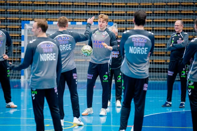 Handball European Championship Bekkestua 20260114 Martin Hovde at the handball boys training in Nadderud arena before the European Handball Championship matches Photo Stian Lysberg Solum NTB Bekkestua Norway EDITORIAL USE ONLY RESTRICTED USE FOR BETTING COMPANIES  Copyright: xStianxLysbergxSolumx xNTBx