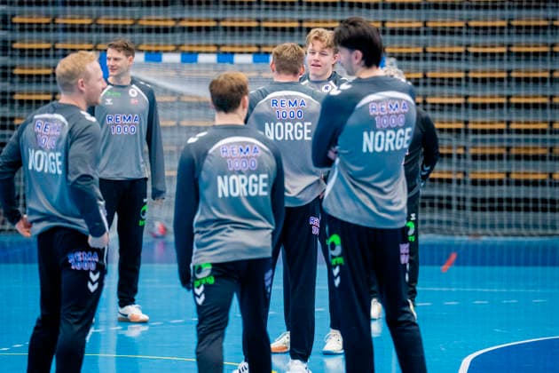 Handball European Championship Bekkestua 20260114 Martin Hovde at the handball boys training in Nadderud arena before the European Handball Championship matches Photo Stian Lysberg Solum NTB Bekkestua Norway EDITORIAL USE ONLY RESTRICTED USE FOR BETTING COMPANIES  Copyright: xStianxLysbergxSolumx xNTBx
