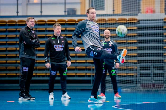 Handball European Championship Bekkestua 20260114 Sander Sagosen at the handball boys training in Nadderud arena before the European Handball Championship matches Photo Stian Lysberg Solum NTB Bekkestua Norway EDITORIAL USE ONLY RESTRICTED USE FOR BETTING COMPANIES  Copyright: xStianxLysbergxSolumx xNTBx