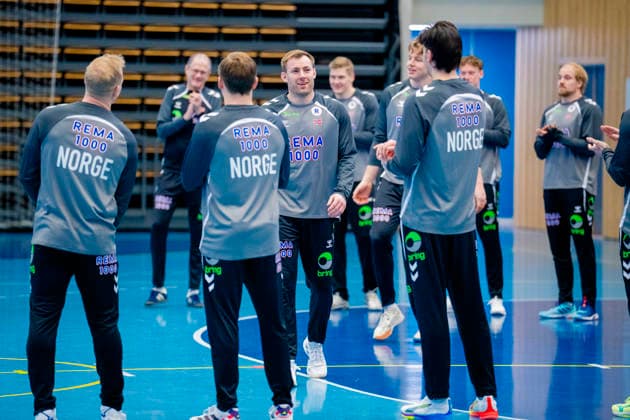 Handball European Championship Bekkestua 20260114 Vetle Eck Aga at the handball boys training in Nadderud arena before the European Handball Championship matches Photo Stian Lysberg Solum NTB Bekkestua Norway EDITORIAL USE ONLY RESTRICTED USE FOR BETTING COMPANIES  Copyright: xStianxLysbergxSolumx xNTBx