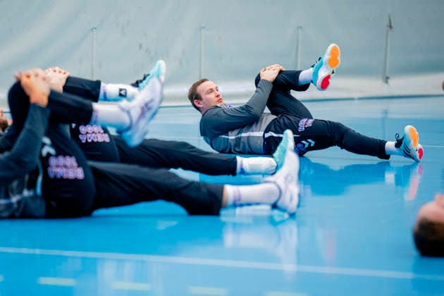 Handball European Championship Bekkestua 20260114 Sander Sagosen at the handball boys training in Nadderud arena before the European Handball Championship matches Photo Stian Lysberg Solum NTB Bekkestua Norway EDITORIAL USE ONLY RESTRICTED USE FOR BETTING COMPANIES  Copyright: xStianxLysbergxSolumx xNTBx