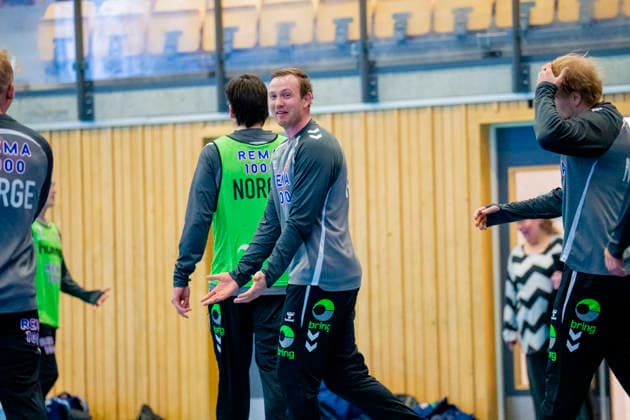 Handball European Championship Bekkestua 20260114 Sander Sagosen at the handball boys training in Nadderud arena before the European Handball Championship matches Photo Stian Lysberg Solum NTB Bekkestua Norway EDITORIAL USE ONLY RESTRICTED USE FOR BETTING COMPANIES  Copyright: xStianxLysbergxSolumx xNTBx