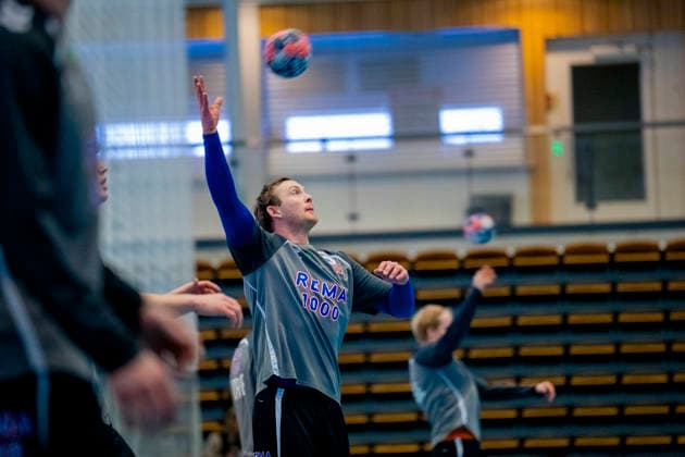Handball European Championship Bekkestua 20260114 Sander Sagosen at the handball boys training in Nadderud arena before the European Handball Championship matches Photo Stian Lysberg Solum NTB Bekkestua Norway EDITORIAL USE ONLY RESTRICTED USE FOR BETTING COMPANIES  Copyright: xStianxLysbergxSolumx xNTBx