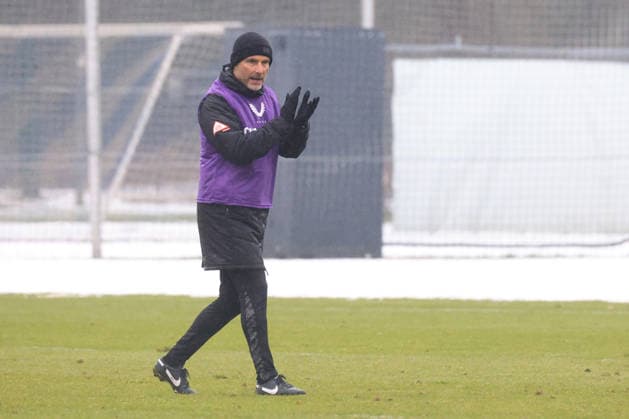 DEU, DFL, 2 FBL Hertha BSC, Training, 14 01 2026, Sportforum, Berlin, DEU, DFL, 2 FBL Hertha BSC, Training, im Bild Cheftrainer Stefan Leitl Hertha BSC Berlin DFL regulations prohibit any use of Photographs as image sequences and or quasi video nordphotoxGmbHx xEngler nph00076