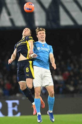 Nahuel Estevez of Parma Calcio 1916 during the Serie A Enelive match between SSC Napoli vs Parma Calcio 1913 at Diego Armando Maradona Stadium  Copyright: xDaniloxGemito IPAxSportx xipa-agency.netx xx IPA_70061798 IPA_Agency_IPA70061798