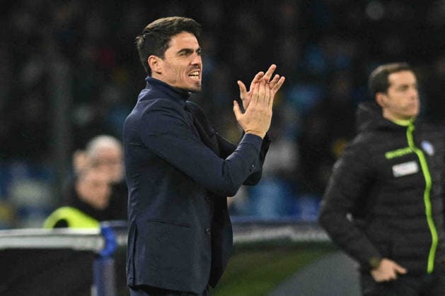 CALCIO - Serie A - SSC Napoli vs Parma Calcio Carlos Cuesta coach of Parma Calcio 1955 during the Serie A Enelive match between SSC Napoli vs Parma Calcio 1913 at Diego Armando Maradona Stadium Naples Italy  Copyright: xIPAxSport ABACAx