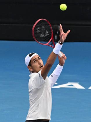 Chile™s Alejandro Tabilo during his singles match at the ASB Classic Men™s ATP, Tennis Herren 250 tennis tournament at Manuka Doctor Arena, Auckland, New Zealand. Wednesday 14 January 2026. Photo: Andrew Cornaga z Auckland New Zealand Copyright: xAndrewxCornaga x