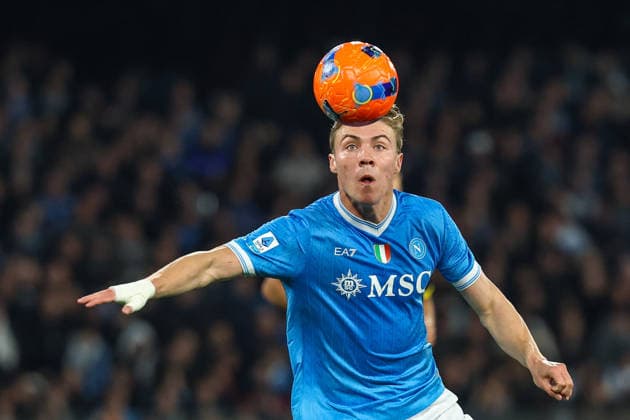 Napoli™s Rasmus Hojlund during the Serie A soccer match between Napoli and Parma at the Diego Armando Maradona Stadium in Naples, southern italy - Wednesday , January 14 , 2026. - Soccer .  Copyright: xAlessandroxGarofalo LaPressex