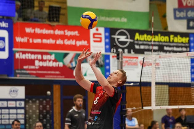 Tomi Saarinen Barock Volleys MTV Ludwigsburg, 08 with ball, GER, ASV Dachau vs Barock Volleys MTV Ludwigsburg, Volleyball, 1 Bundesliga, Season 2025 2026, 14 01 2026, GER, ASV Dachau vs Barock Volleys MTV Ludwigsburg, Volleyball, 1 Bundesliga, Season 2025 2026, 14 01 2026 Dachau Copyright: xEibner-Pressefoto JennixMaulx EP_JML