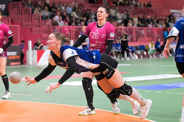 Nieke Kuehne HSG Blomberg Lippe, 09 TusSies Metzingen vs HSG Blomberg Lippe, Handball, Alsco HBF, 13 League matchday, Season 2025 2026, 14 01 2026 TusSies Metzingen vs HSG Blomberg Lippe, Handball, Alsco HBF, 13 League matchday, Season 2025 2026, 14 01 2026 Tuebingen Copyright: xEibner-Pressefoto TobiasxBaurx EP_TBR