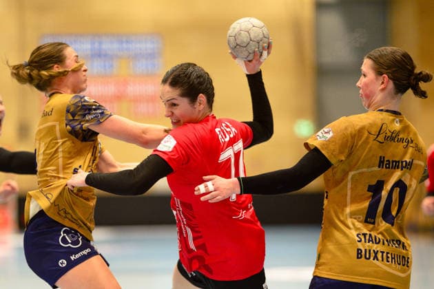 Kelly, de Abreu Rosa Thueringer HC, 77 New addition to Thueringer HC, Isabelle, Doelle Buxtehuder SV, 11 , Anika, Hampel Buxtehuder SV, 10 GER, Thueringer HC vs Buxtehuder SV, 1 Handballbundesliga Frauen, Handball, Matchday 13, Season 2025 2026, 14 01 2026 GER, Thueringer HC v Buxtehuder SV, 1 Handball Bundesliga Women, Handball, Matchday 13, Season 2025 2026, 14 01 2026 Bad Langensalza Copyright: xEibner-Pressefoto MartinxHerbstx EP_MHT