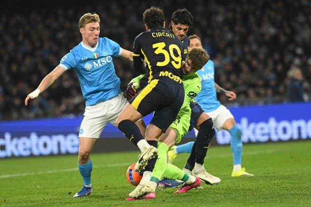 Rasmus Hojlund of SSC Napoli during the Serie A Enelive match between SSC Napoli vs Parma Calcio 1913 at Diego Armando Maradona Stadium  Copyright: xDaniloxGemito IPAxSportx xipa-agency.netx xx IPA_70064371 IPA_Agency_IPA70064371