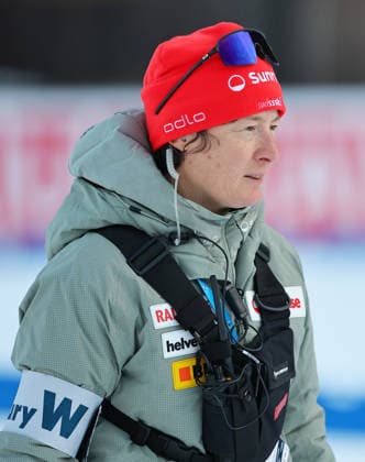 BIATHLON - IBU WC Ruhpolding RUHPOLDING,GERMANY,14.JAN.26 - BIATHLON - IBU World Cup, 4x6km relay, ladies. Image shows coach Sandra Flunger (SUI).  GEPAxpictures xThomasxBachun