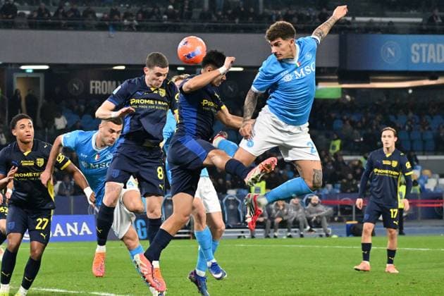 Foto IPP Felice De Martino Napoli 14 01 2026 Calcio Campionato serie A 2025-2026 Napoli - Parma Nella foto: Giovanni Di Lorenzo Italy Photo Press World Copyright Napoli italy Italia ITALY  Copyright: xR4924_italyphotopressx