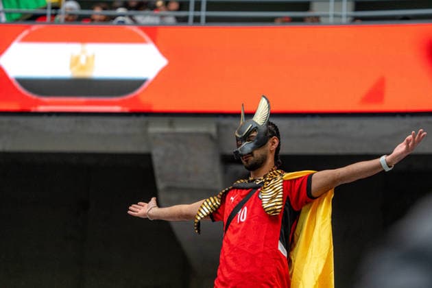 Egypt - Senegal - Africa Cup of Nations TANGIER, MOROCCO - JANUARY 14: Fans show their support during the 35th Africa Cup of Nations (AFCON 2025) semifinal match between Egypt and Senegal at the Grand Stade de Tanger in Tangier, Morocco on January 14, 2026. Samah Zidan Anadolu Tangier Morocco. Editorial use only. Please get in touch for any other usage.  Copyright: x2026xAnadoluxSamahxZidanx