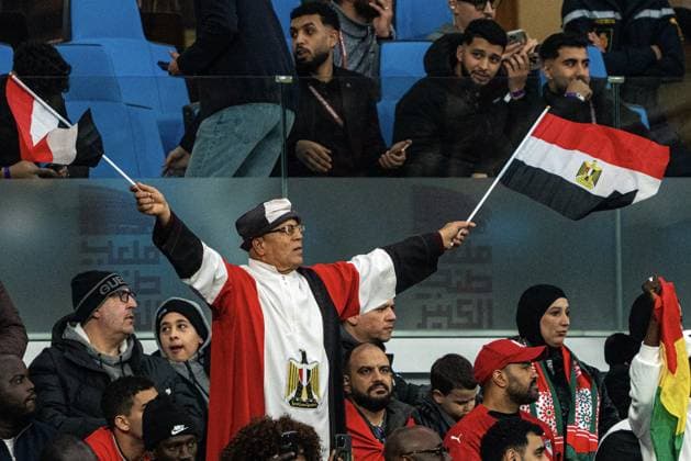 Egypt - Senegal - Africa Cup of Nations TANGIER, MOROCCO - JANUARY 14: Fans show their support during the 35th Africa Cup of Nations (AFCON 2025) semifinal match between Egypt and Senegal at the Grand Stade de Tanger in Tangier, Morocco on January 14, 2026. Samah Zidan Anadolu Tangier Morocco. Editorial use only. Please get in touch for any other usage.  Copyright: x2026xAnadoluxSamahxZidanx