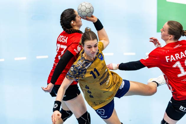 14 01 2026, GER, Handball, Women, Season 2025 2026, Alsco 1 Bl, 13 Matchday, Thueringer HC Buxtehuder SV Isabelle Doelle Buxtehuder SV 99947 Bad Langensalza Salza Halle Sporthalle Mehrz Thüringen Germany