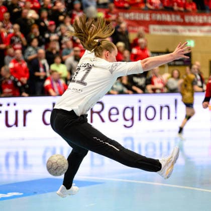 Laura, Kuske Thueringer HC, 11 GER, Thueringer HC v Buxtehuder SV, 1 Handballbundesliga Frauen, Handball, Matchday 13, Season 2025 2026, 14 01 2026 GER, Thueringer HC v Buxtehuder SV, 1 Handballbundesliga Frauen, Handball, Matchday 13, Season 2025 2026, 14 01 2026 Bad Langensalza Copyright: xEibner-Pressefoto MartinxHerbstx EP_MHT