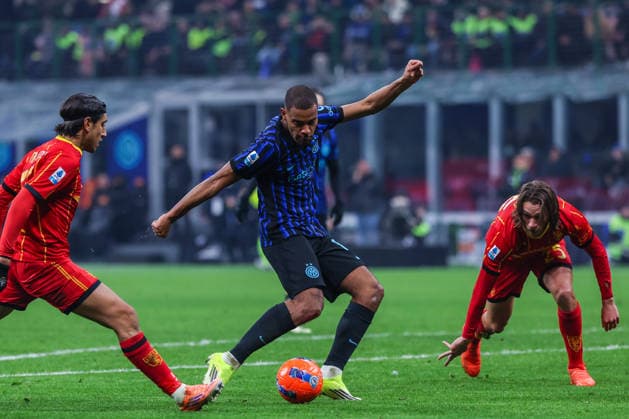 FC Internazionale vs US Lecce Serie A 2025 26 14 01 2026 Andy Diouf of FC Internazionale seen in action during Serie A 2025 26 football match between FC Internazionale and US Lecce at San Siro Stadium in Milan Copyright: xBEAUTIFULxSPORTS Carabellix