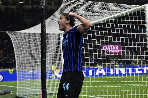 Foto IPP Paolo Bona Milano 14 01 2026 Campionato Serie A di Calcio stagione 2025 2026 partita Inter-Lecce Nella foto Pio Esposito esulta dopo il gol del 1-0 Italy Photo Press Worldwide Copyright italy Italy ITALY  Copyright: xR4924_italyphotopressx