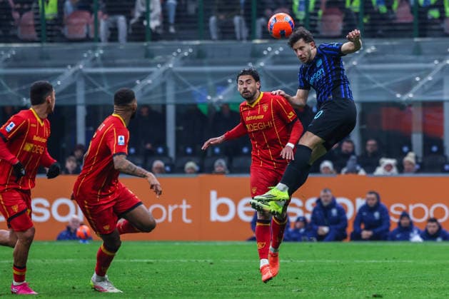 Carlos Augusto of FC Internazionale seen in action during Serie A 2025 26 football match between FC Internazionale and US Lecce at San Siro Stadium in Milan  Copyright: xFabrizioxCarabelli IPAxSportx xipa-agency.netx xx IPA_70071566 IPA_Agency_IPA70071566