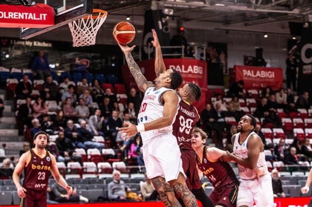 Troy Caupain Jr. (Unahotels Reggio Emilia) during Pallacanestro Reggiana vs KK Bosna BH telecom, Basketball FIBA Europe Cup match in Reggio Emilia , Italy, January 14 2026  Copyright: xAlessandroxCatellani IPAxSportx xipa-agency.netx xx IPA_70071620 IPA_Agency_IPA70071620