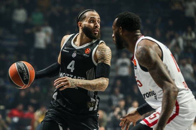 Partizan v Olimpiakos - EuroLeague BELGRADE, SERBIA - JANUARY 14: Duane Washington Jr. of Partizan in action during EuroLeague basketball match between Partizan and Olimpiakos in Belgrade, Serbia on January 14, 2026. Filip Stevanovic Anadolu Belgrade Serbia. Editorial use only. Please get in touch for any other usage.  Copyright: x2026xAnadoluxFilipxStevanovicx