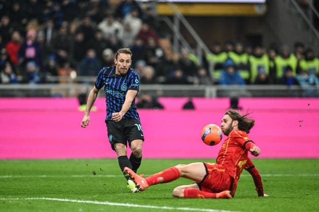 Davide Frattesi of Inter FC during the Italian Serie A football match between Inter FC and US lecce on January 14th, 2026 at Giuseppe Meazza San Siro Siro stadium in Milan, Italy. Photo Tiziano Ballabio  Copyright: xTizianoxBallabio IPAxSportx xipa-agency.netx xx IPA_70071873 IPA_Agency_IPA70071873
