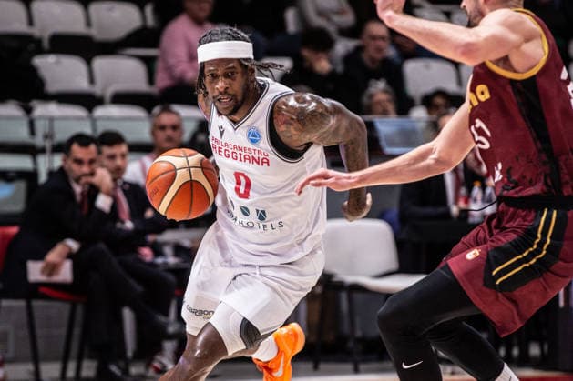 BASKET - Basket FIBA Europe Cup - Pallacanestro Reggiana vs KK Bosna BH telecom Jaylen Barford (Unahotels Reggio Emilia) during Pallacanestro Reggiana vs KK Bosna BH telecom, Basketball FIBA Europe Cup match in Reggio Emilia , Italy, January 14 2026 Reggio Emilia Italy  Copyright: xIPAxSport ABACAx
