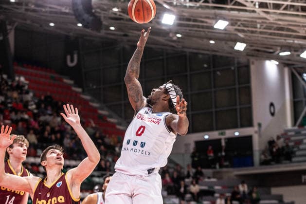 BASKET - Basket FIBA Europe Cup - Pallacanestro Reggiana vs KK Bosna BH telecom Jaylen Barford (Unahotels Reggio Emilia) during Pallacanestro Reggiana vs KK Bosna BH telecom, Basketball FIBA Europe Cup match in Reggio Emilia , Italy, January 14 2026 Reggio Emilia Italy  Copyright: xIPAxSport ABACAx
