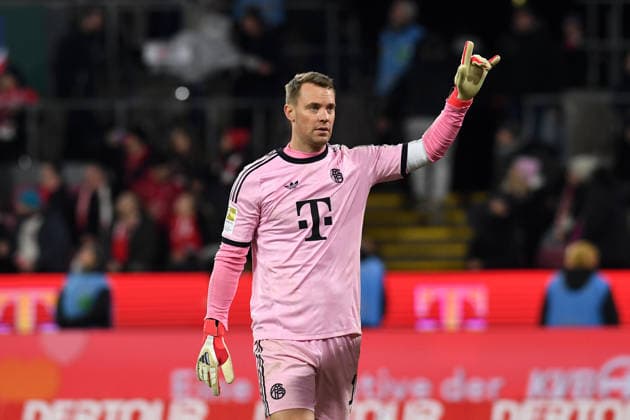 Torwart Manuel Neuer (FC Bayern Muenchen) gestikuliert, gestik waehrend des Spiels der Bundesliga zwischen dem 1. FC Köln und FC Bayern München, RheinEnergieSTADION am 14. January 2026 in Köln, Deutschland. (Foto von Ralf Treese DeFodi Images) +++ Torwart Manuel Neuer (FC Bayern Muenchen) gestures during the Bundesliga match between 1. FC Köln and FC Bayern München at RheinEnergieSTADION on January 14, 2026 in Köln, Germany. (Photo by Ralf Treese DeFodi Images) DFL regulations prohibit any use of photographs as image sequences and or quasi-video. (Photo by Ralf Treese DeFodi Images) - *** Goalkeeper Manuel Neuer FC Bayern Muenchen gestures during the Bundesliga match between 1 FC Köln and FC Bayern München at RheinEnergieSTADION on January 14, 2026 in Cologne, Germany Germany Photo by Ralf Treese DeFodi Images Goalkeeper Manuel Neuer FC Bayern Muenchen gestures during the Bundesliga match between 1 FC Köln and FC Bayern München at RheinEnergieSTADION on January 14, 2026 in Köln, Germany Photo by Ralf Treese DeFodi Images DFL regulations prohibit any use of photographs as image sequences and or quasi video Photo by Ralf Treese DeFodi Images