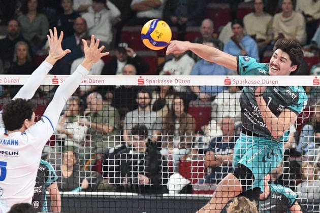 Volleyball, VBL, SWD Powervolleys Düren - VfB Friedrichshafen